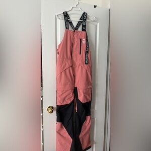 Montec Womens Pink and Black Overalls